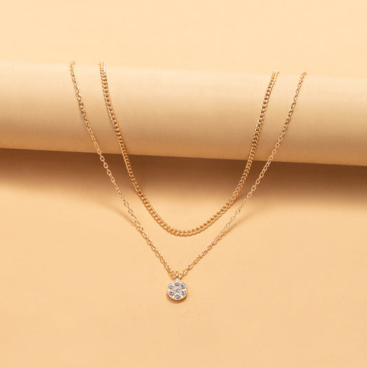 Women's Fashionable And Minimalist Multi Layer Metal Necklace