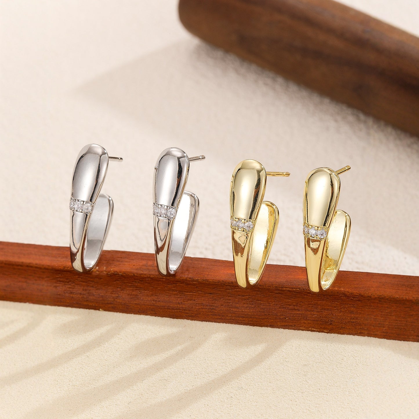 Simple And Versatile Square Earrings