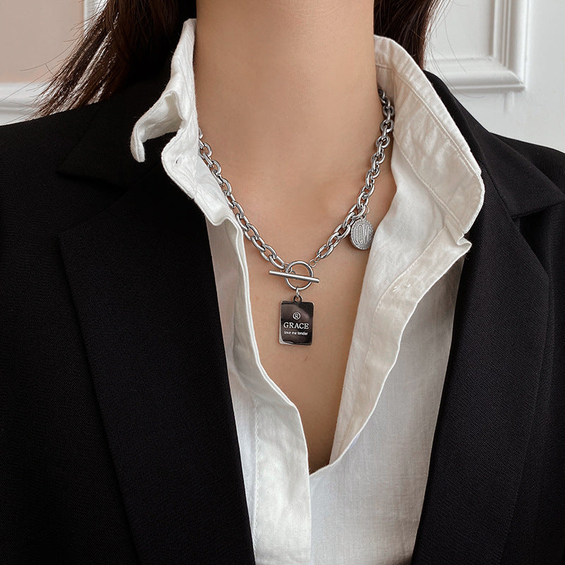 Hip Hop Thick Chain Necklace For Women