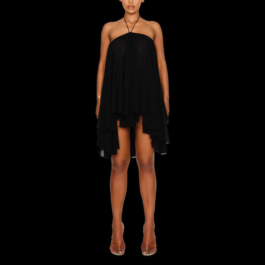 A Fashionable And Personalized One-shoulder Dress For Women