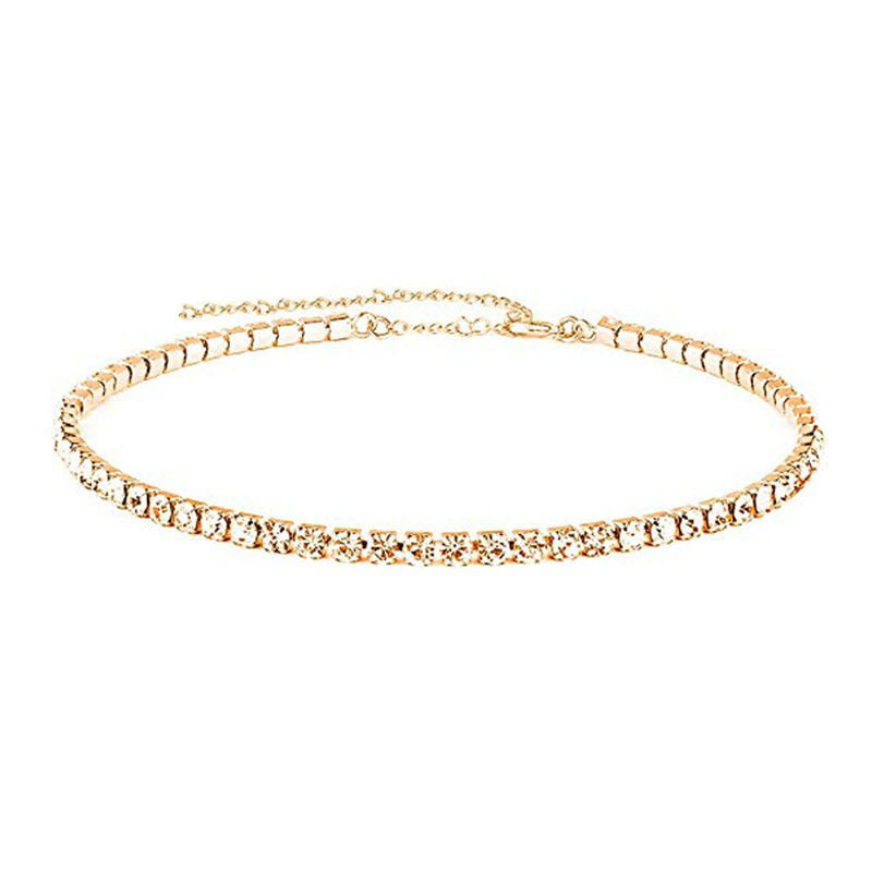 Elegant Rhinestone Collarbone Necklace For Women