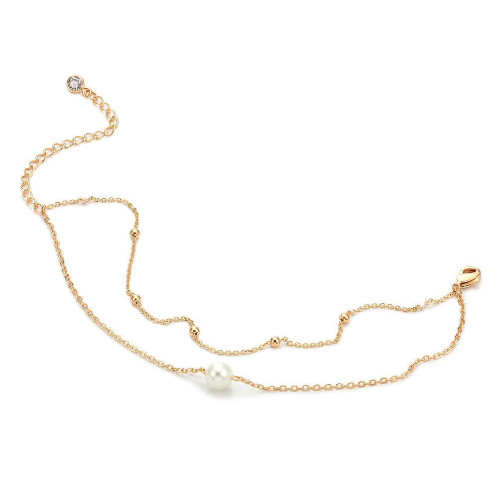 Minimalist All-match Copper Bead Chain Bracelet